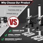 Labor Saving Arm Jack Handle 2 Pack, Construction Jack, Wall Tile Locator, Multi Function Height justment Lifting Device, Door Panel Lifting Cabinet, Raised 6.69 in, Pair Dynamic Lo 450 LB