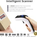 ScanAvenger Wireless Portable 1D&2D with Stand Bluetooth Barcode Scanner: 3-in-1 Handheld Scanner, Rechargeable Battery for Inventory - USB Bar Code/QR Reer (1D&2D with Next Gen Stand)