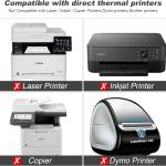 9527 Product Fanfold 4 x 6 Direct Thermal Labels White Perforated Shipping Labels, 500pcs per Stack,1 Stack