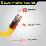 Champion Power Equipment 25-Foot 30-Amp 250-Volt Generator Power Cord for Manual Transfer Switch (L14-30P to L14-30R)