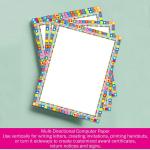 Barker Creek Retro Design Computer Paper, 8-1/2 x 11 Inches, 50 Sheets