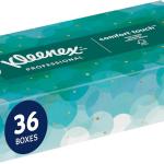 Kleenex Professional Facial Tissue, Bulk (21400), 2-Ply, White, Flat Boxed Format, Designed for Business (100 Tissues/Box, 36 Boxes, 3,600 Sheets/Case)