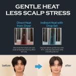 FORBEAUT DropSet, Men's Side Hair Press Tools for Down Perm with Air Hole Patent Technology, Scalp Care & Protection, Men's Hair Styler & Straightener for Grooming - Fast & Easy Styling