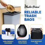 23 Gallon Trash Bags, 1 Mil Black Waste Bags, Fits Slim Jim 23 Gal Trash Cans, 29" x 44" Tall Garbage Trash Can Liners 200 Pack