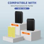 5510 5520 HEPA Pet Care Air Purifier Filter Q Replacement for Winix 5510 5520 Plasmawave Air Purifier H13 True HEPA Carbon Filter,# 1712-0123-00,3 Combon Set