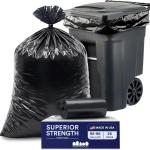 Plasticplace 32 Gallon Trash Bags Garbage Can Liners for Toter, Heavy Duty Contractor Black Garbage Bags, Leak-Proof, Tear-Resistant Can Liners, 44” x 54”, 50 Count Trashbags Yard Waste 1.5 Mil