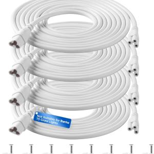 Barrina GM120, Not Suitable for Barrina T5 Grow Lights, Only for Barrina's Products with GM Series Cords, Male and Female Extension Cable, 10FT, Certified, 4 Packs