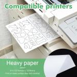 KOPAIBOS Freezer Paper Sheets for Quilting & Crafts - 8.5x11 Inches, 30 Sheets - Heavy Duty, Laser & Inkjet Printable Wax Paper for Quilters, Applique & Sewing Projects