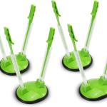 Ruibo Baggy Rack Holder For Food Prep/Ziplock Bag, Meal Planning/Plastic Freezer Bag Holders Stand, Green, Pack of 4 - 4 Pcs