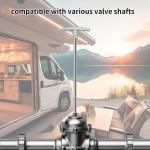 2 Pack RV Waste Valve Handle Replacement,T1046/TX9HPB RV Waste Valve Extension,RV sewer valve,RV black tank valve，RV gate valve,Keystone RV parts,Aluminum extension rod streamlines waste management