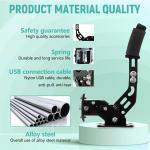 Dardoo 16 Bit USB Handbrake Suitable for Racing Games and Logitech G920 G29 Simulation Performance Handbrake,Professional Gaming Peripherals PC Windows Systems,PC System only