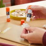 ELMER'S E4020 CraftBond Repositionable Glue Sticks, 4 Sticks per Pack, 6 Grams per Stick, Clear