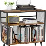 VyGrow Record Player Stand with Vinyl Storage, 3-tier Turntable Stand Holds Up to 220+ Albums, Large Record Player Table Storage Rack for Home Office
