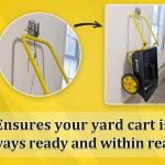 Wheelbarrow Hanger Bracket Kit – Wall Mount for Dolly and Yard Tool Storage