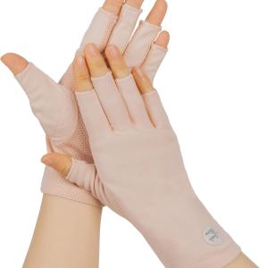 INOGIH Women Fingless UV Protection Sunblock Gloves,Outdoor Non-Slip Driving-Gloves for Cyling