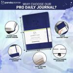 Panda Planner Pro A4 Daily Planner 2026 – 6 Month Undated Planner with Hourly Schedule, Large 8.5x11 Layout, To Do List, Daily Journal, Goal Planner, Habit Tracker & Gratitude Organizer for Home/Offic