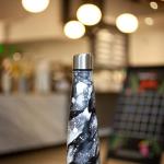 Insulated Water Bottle - On-The-Go Refillable Stainless Steel Water Bottles For ults, Reusable Thermos Travel Tumbler With Leak-proof Lid For Hot & Cold Beverages (17Oz. Ligth Charcoal)