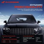 A-Premium Pack of 2 Windshield Wiper Bles with Wear Indicator & Towel - Compatible with Hyundai Accent 2006-2011 & Kia Rio, Rio5 2006-2011 - 22" and 16", Hook Connector, Left and Right