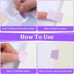 192 Pcs Sticky Index Tabs, 24 Colors Writable Page Markers Tabs Blank Monthly Tab Double Sided Book Sticky Notes Flags Self hesive Planner Stickers for Labeling Classifying Planning