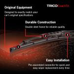TRICO Exact Fit 16 Inch Pack of 1 Conventional Automotive Replacement Wiper Ble For Car (16-1)