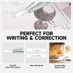 Refillable Retractable White Correction Tape, Pen Shaped White Smooth Pull Out Japanese Aesthetic Cute Correction Tape for Office Supplies, 4 PCS (ZH-67)