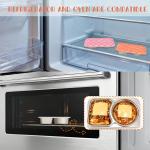 4 Pack Stainless Steel Snack Container with Spoon and Fork,Snack Containers with Silicone Lids,Compartment Reusable Leak-Proof Design for Outdoor Camping Portable Food Storage