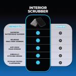 The Rag Company - Interior Scrubber - Soft Microfiber P Safe for All Automotive Interior Surfaces; Deep Cleaning with Scratchless and Streak-Free Finish - 4 Pk