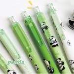 6 Pcs Cartoon Retractable Pens Gel Ink Pens Cute Panda Pen 0.5mm Black Ink Writing Pen Office School Supplies for Women Girls (Panda)