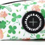 Organic Cotton Dog Poop Bag Holder for Leash Brass Hardware Waste Bag Dispenser Pet Waste Management Solution