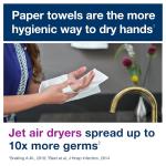 Tork Hand Towel Roll, Natural White, Universal, H71, Large, 100% Recycled, 1-Ply, White, 6 Rolls x 800 ft, 7171400