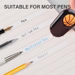 Basketball-Shaped White Correction Tape, 39.37ft Each, 4-Count Pack, Easy to use, Dry Instantly, Clean and Tear-Resistant Tape Office or School Supplies, Red, Yellow, Green, Black