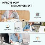 Ymumuda 2026 Planner, Daily Weekly and Monthly Planner，Jan 2026 - Dec 2026, 8.4" x 6.3", 2026 Calendar Planner Book with Tabs, Spiral Notebook with Inner Pocket for Office Home School Supplies