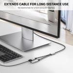BETU POHFP 6.6FT USB Splitter 2 in 1 Out Extension Cable, USB Y Splitter Support Charging and Data Transfer for TV/PC/Laptop/MacBook/Keyboard/ PS4/ PS5/ Flash Drive/PlayStation/LED Etc.(Silver)