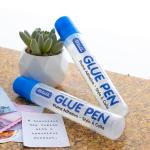 BAZIC Products Washable Glue Pen 1.7 Oz. (50 mL), Liquid Clear Glues Bond hesive for Art Crafts Project at School Home Office (2/Pack), 1-Pack