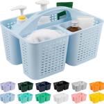 Tiawudi Portable Shower Cdy, Cdy Organizer with Handle, Plastic Shower Basket Hold Soap, Shampoo, Hair Supplies and Beauty Products, Cleaning Supplies Organizer for Home, Dorm, Shelf and Cabinet