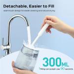 COSLUS Water Dental Flosser Pick for Teeth: 4 Modes Cordless Portable 300ML Larger Tank Water Teeth Cleaner IPX7 Waterproof Flossing Cleaning Picks for Home Travel Black C30(FC5360)