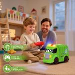 Remote Control Garbage Truck Toys for Toddlers 1-3 with Lights & Sounds RC Recycling Vehicle for Kids 3-8 Durable Waste Management Trash Truck for Boys & Girls