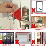 MBBEST Portable Door Lock & Door Stop Alarm,Dual Protection Security Devices Pocket Door Stopper Self Defensey Tools for Hotel Travel Home Apartment House, Red/Black