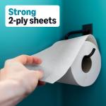 Basics 2-Ply Soft Toilet Paper, 30 Rolls (5 Packs of 6), Equivalent to 185 Regular Rolls, Packaging May Vary