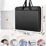 Important Document Organizer Folio Accordion File Organizer Fireproof Expanding File Folder Storage Box with Zipper Labels 13 Pockets for Business Office Receipt Travel