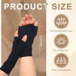 3 Pairs Elderly Skin Thin Protector Gloves Tone Fingerless Gloves Bruise Abrasions Protective Covering Men Women