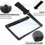 12" Guillotine Paper Cutter - 10 Sheet Capacity for Cardstock, Photos & Crafts | Heavy Duty Steel Base with Safety Guard | Ideal for Office, School or Home Use