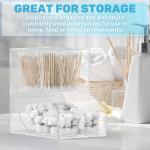 Acrylic Laundry Pods Organizer with 2 Lids - Multi-Purpose Dispenser for Dishwasher Pods, Detergent Powder, Dryer Balls & Snacks | Wall Mount or Desktop Storage