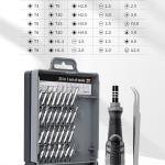 THKFISH Fishing Reel Maintenance Kit, Reel Repair Tool Kit, Fishing Reel Cleaning Set with Spool Pin Remover and 28 in 1 Screwdriver or 38 in 1 Electric Screwdriver