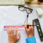 Compass Geometry Tool Protractor and Compass Set with Metal Box Drawing Compass with Rulers Math Compass Kit for Class Supplies and School 8 Piece