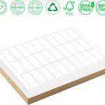 1" x 2-5/8" dress Labels 900 Labels Sticker Paper for Laser/Ink Jet Printer mailing Labels 8.5"×11" White 30 per Sheet
