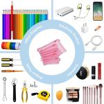 Pendancy Mesh Zipper Pouch 5pcs Lightweight Nylon File Folders Document Organizer Cosmetic Bags Accessories Storage for Travel and Office Supplies(Pink, A4 A5 A6)