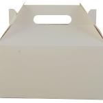 SCT Carryout Barn Boxes, 9.5 x 5 x 5, White, Paper, 125/Carton