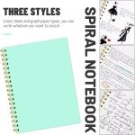 Lined Spiral Notebook B5 Mint Green Hardcover Notebooks for Work -7.48" X 10.18" 4 Pack 7MM College Ruled,160 Pages 100GSM Thick Paper for Note Taking School Office Supplies