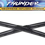 Spearhe THUNDER 26"+18" Hybrid Wiper Bles w/Neoprene Infused Rubber, Outwipes Silicone (Pair)